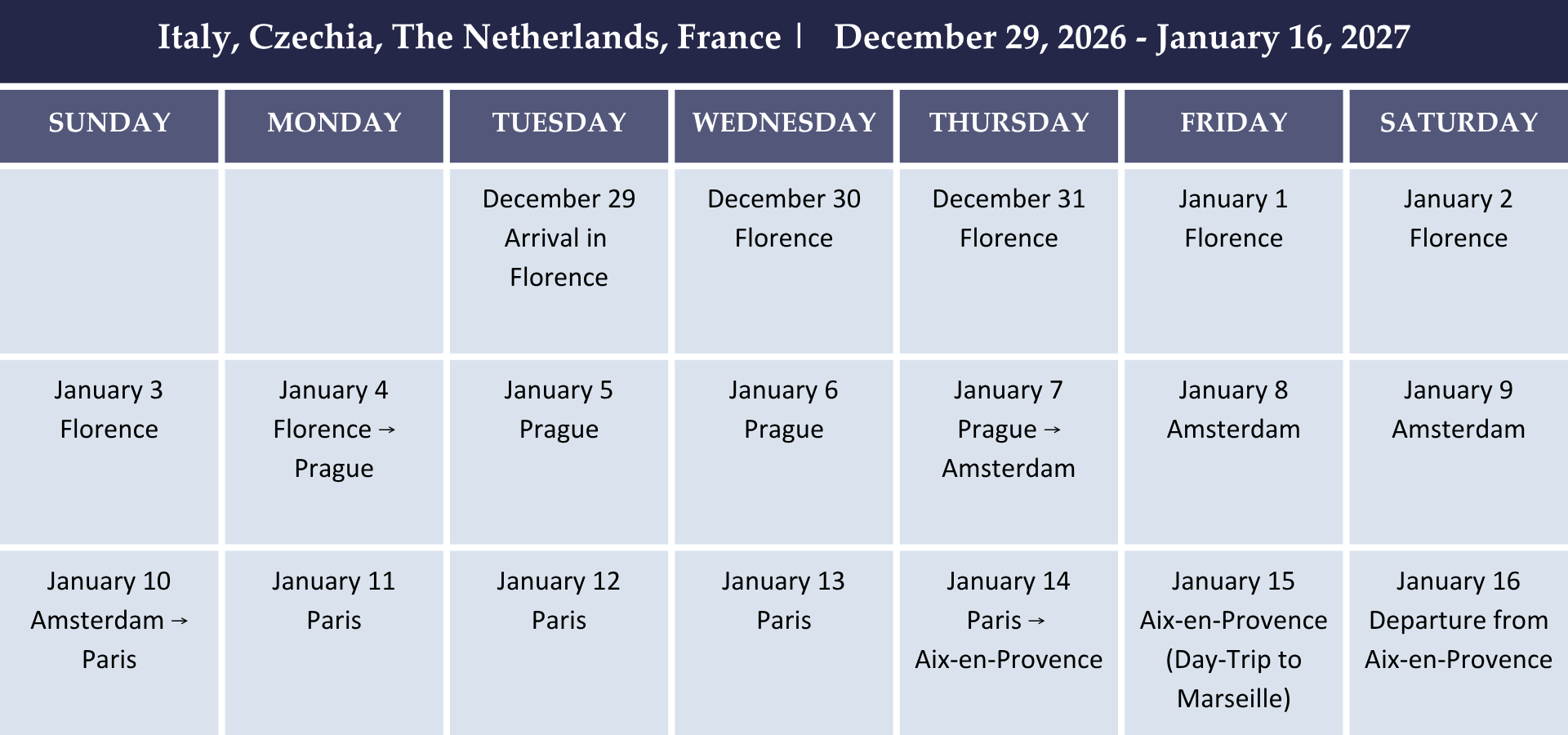 Travelling Seminar